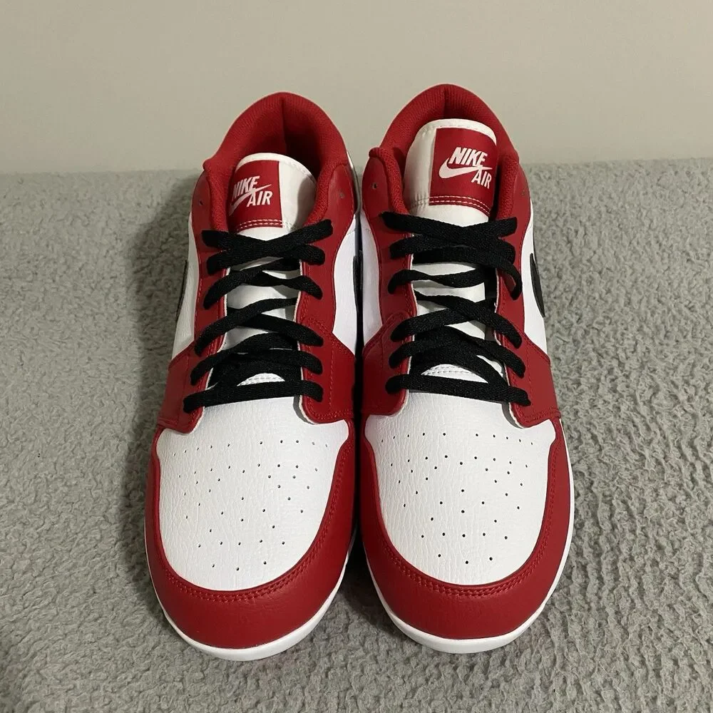 Nike Air Jordan 1 Retro MCS Low Chicago Baseball Cleats Mens 12.5 Red CJ8524-611